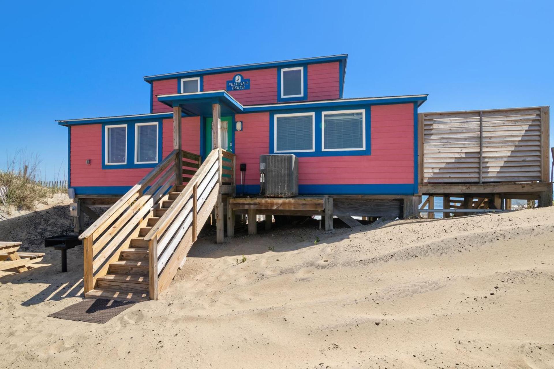 4102 Pelicans Perch: The Iconic Obx Oceanfront Kitty Hawk Eksteriør billede