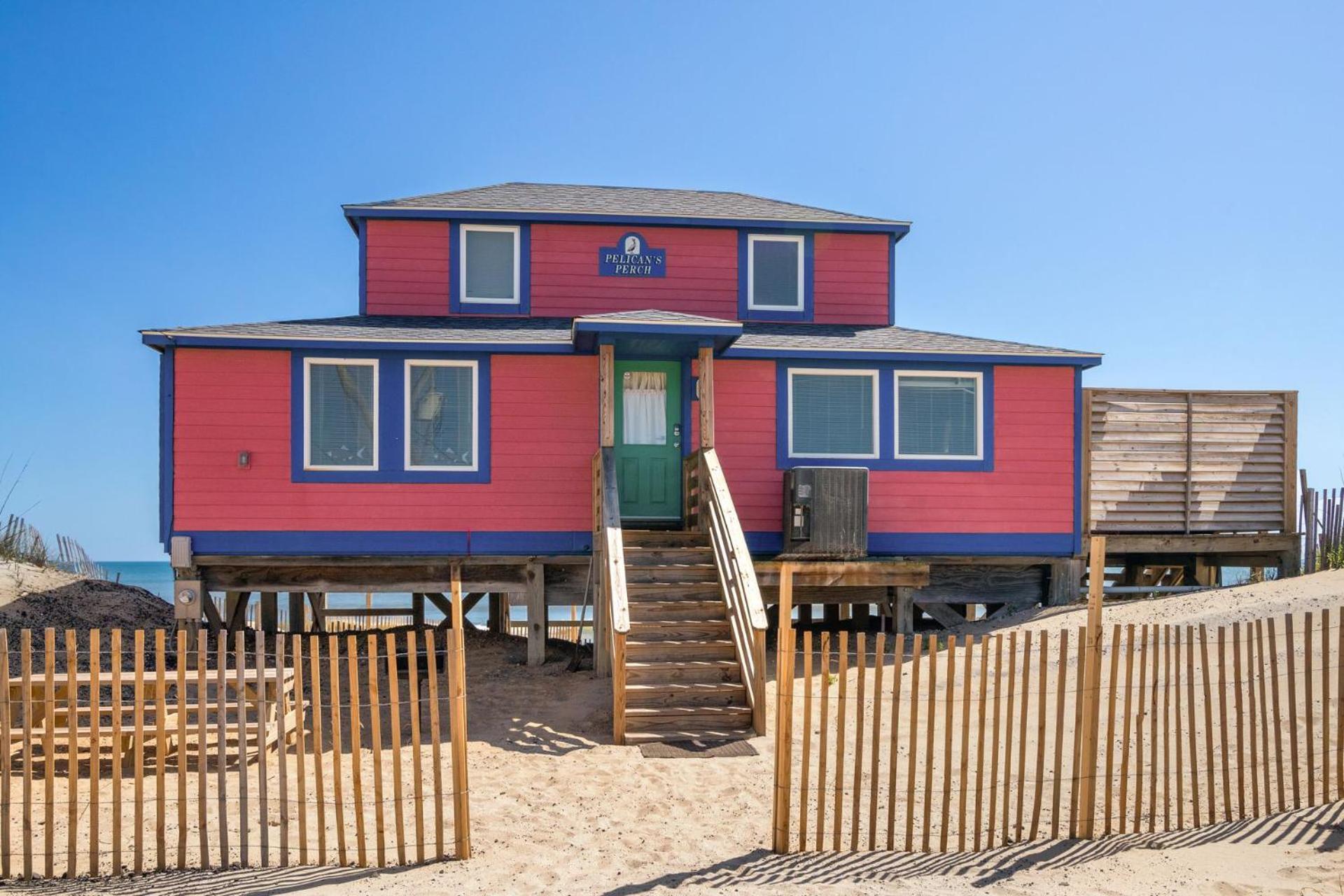 4102 Pelicans Perch: The Iconic Obx Oceanfront Kitty Hawk Eksteriør billede