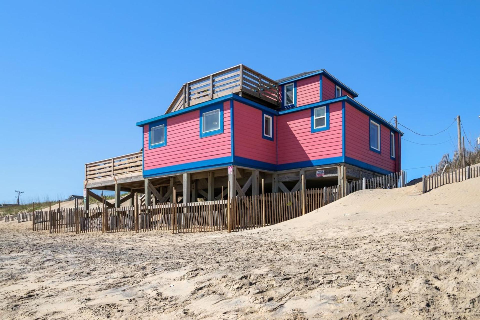 4102 Pelicans Perch: The Iconic Obx Oceanfront Kitty Hawk Eksteriør billede