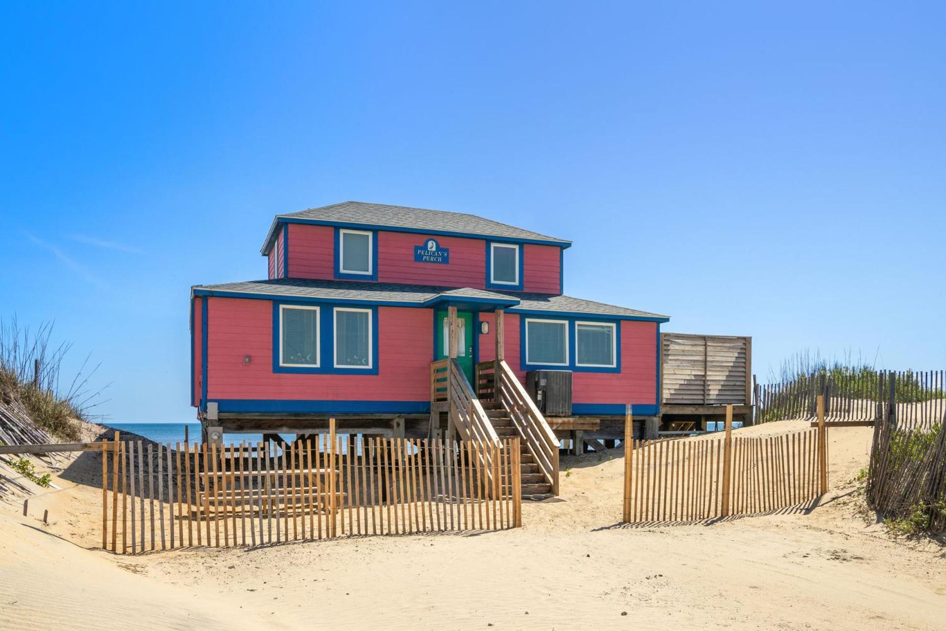4102 Pelicans Perch: The Iconic Obx Oceanfront Kitty Hawk Eksteriør billede
