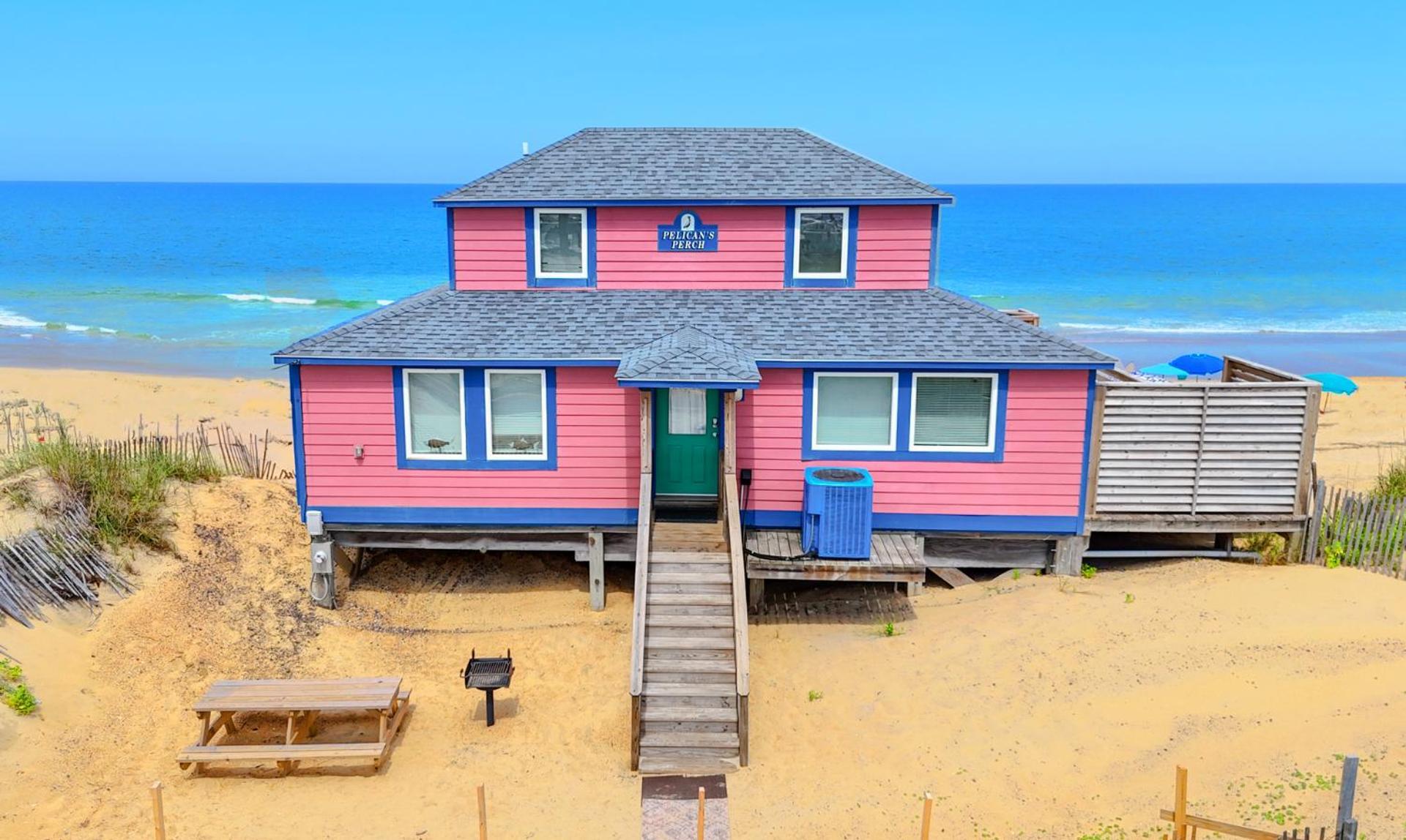 4102 Pelicans Perch: The Iconic Obx Oceanfront Kitty Hawk Eksteriør billede