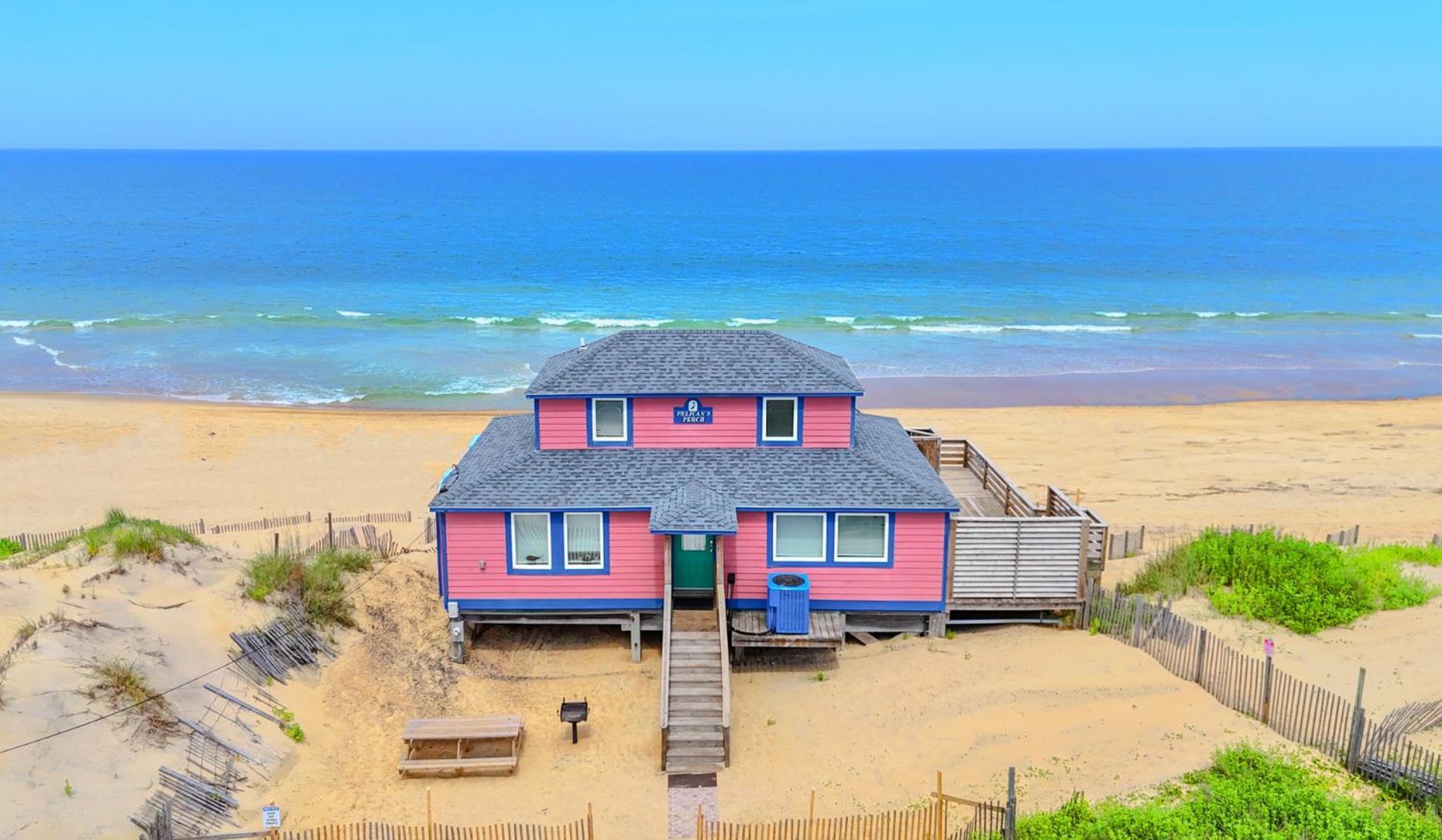 4102 Pelicans Perch: The Iconic Obx Oceanfront Kitty Hawk Eksteriør billede